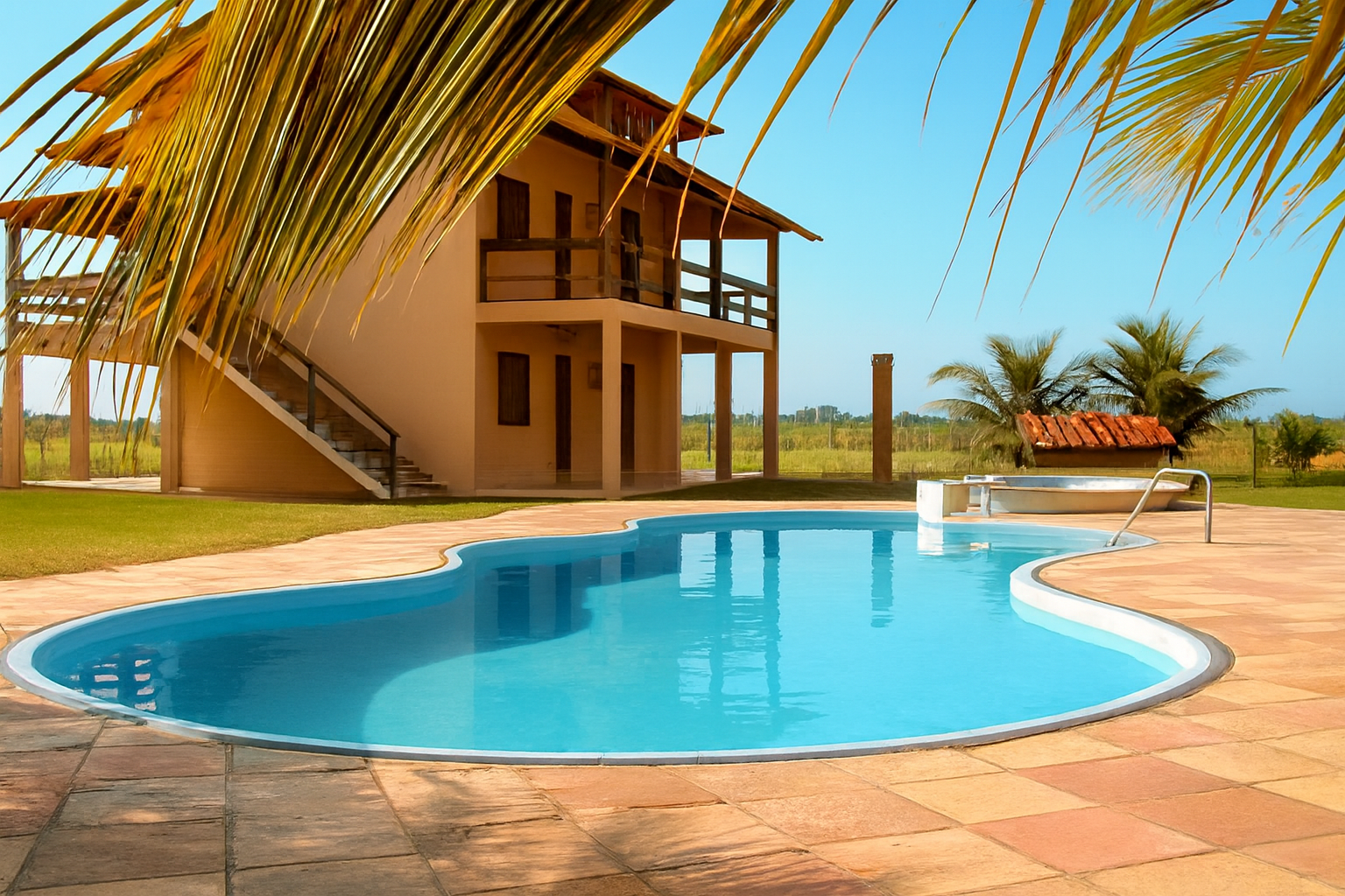 Flat com piscina