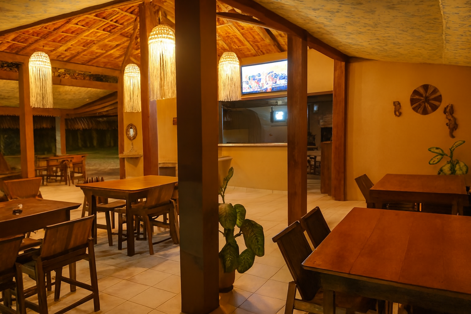 Bar, Restaurante, café da manhã.
